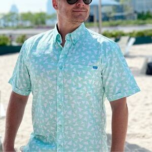 RSVLTS Discovery Shark Week “BITE ME” KUNUFLEX Short Sleeve Shirt- NWT